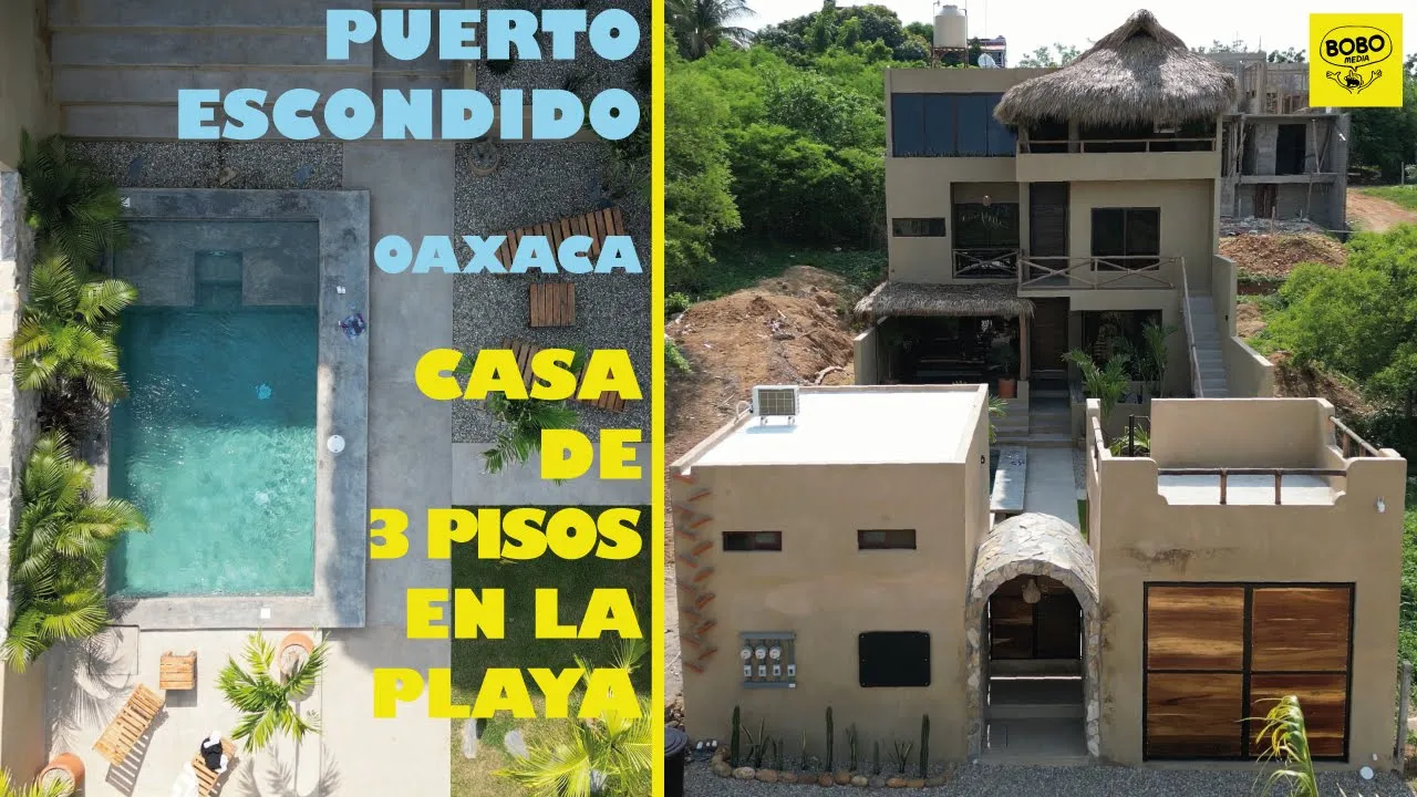 CASA DE 3 PISOS EN LA PLAYA - Puerto Escondido, Oax.- AIRBNBS Chidos